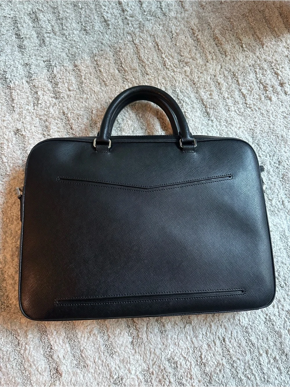 MONTBLANC Sartorial Ultra-Slim Cross-Grain Leather Briefcase